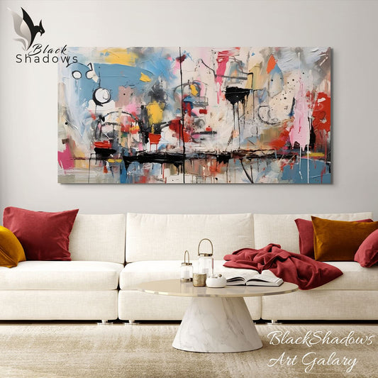 Vibrant Abstract Color Burst Wall Art 1501
