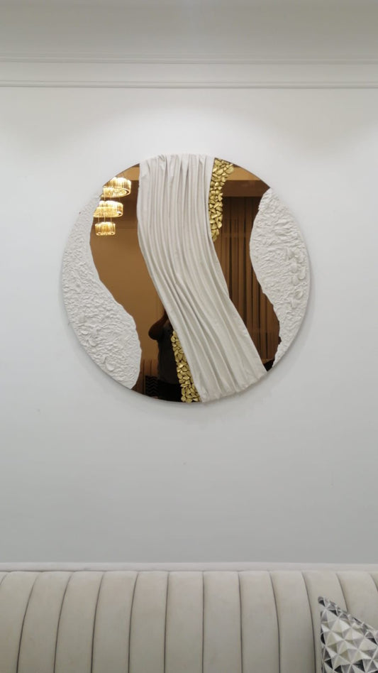 Hand crafted Circle mirrors 964